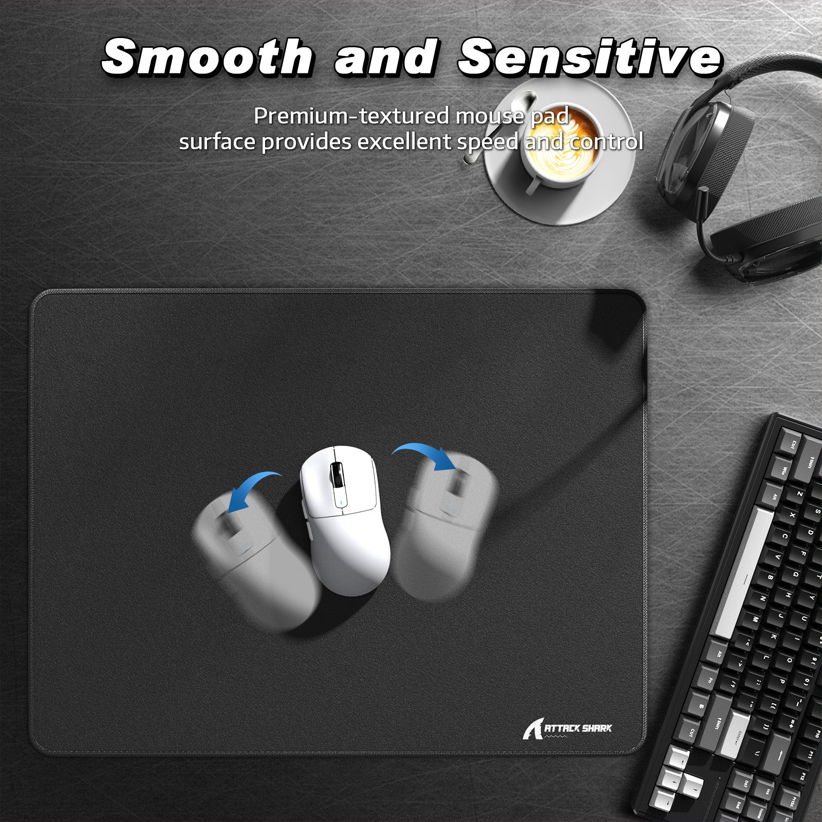 ATTACK SHARK CM02SE eSport Gaming Mousepad (410x310x4 MM)