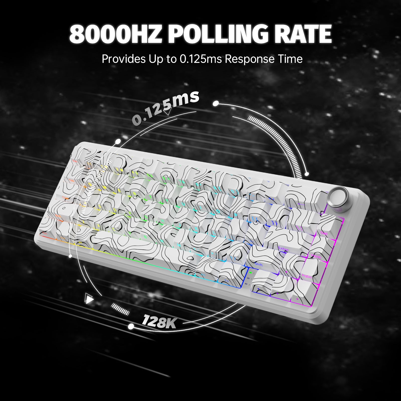 ATTACK SHARK X65PRO HE Wireless Rapid Trigger Keyboard Magnetic Switch