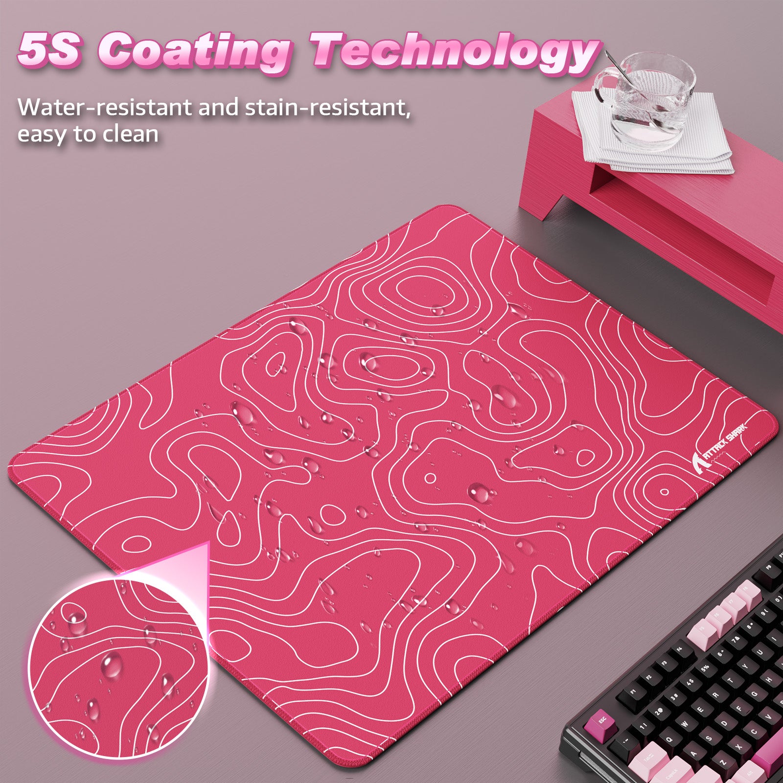 ATTACK SHARK CM02SE eSport Gaming Mousepad (410x310x4 MM)