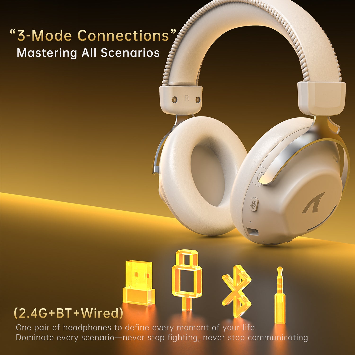 ATTACK SHARK L50PRO Tri-Mode Connection Wireless Gaming Headset