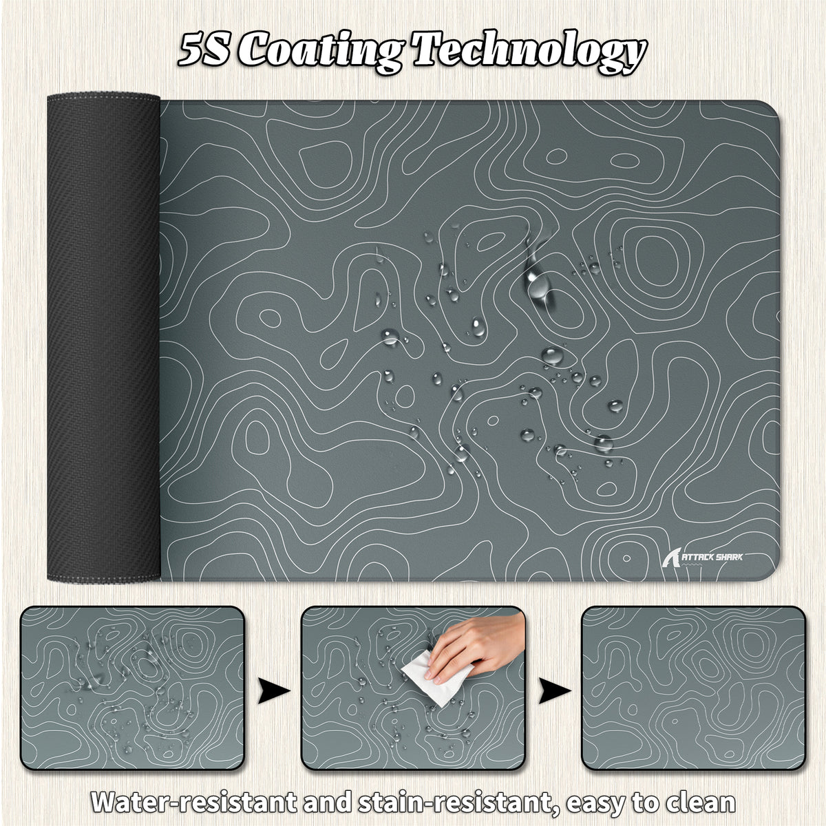 ATTACK SHARK CM02PRO eSport Gaming Mousepad (900x400x4 MM)
