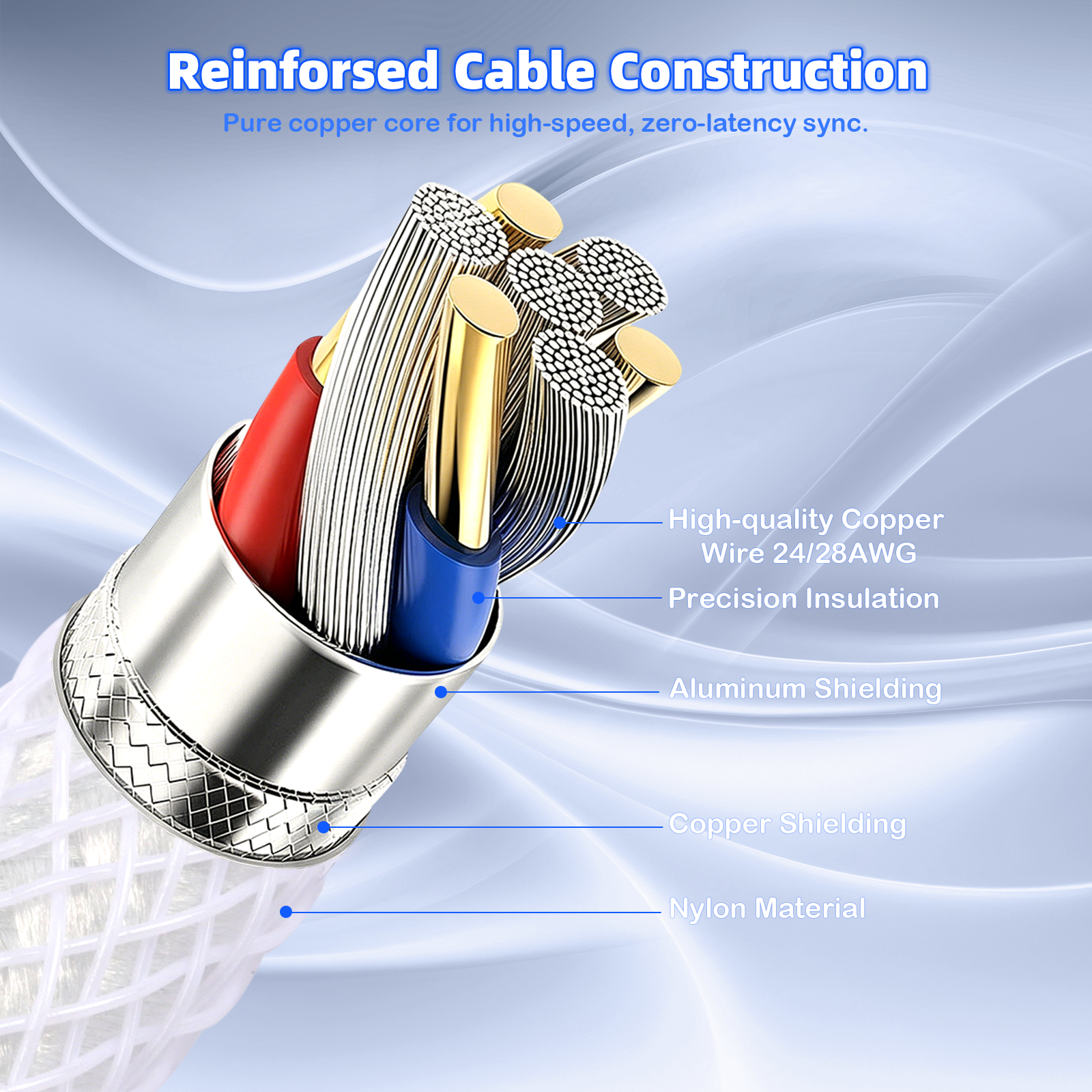 ATTACK SHARK C01ULTIMATE Coiled Cable for 8KHz Magnetic Keyboard