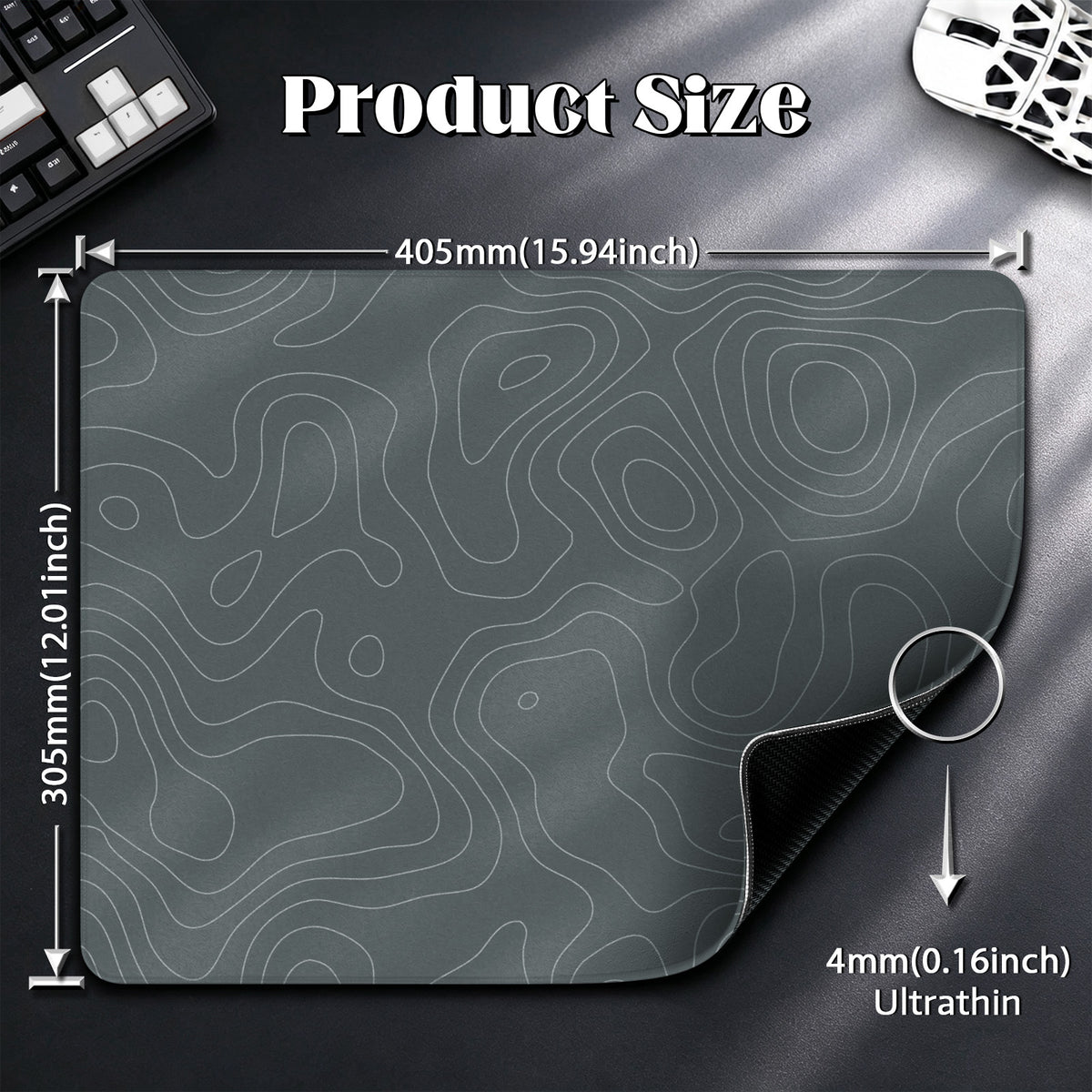 ATTACK SHARK CM02SE eSport Gaming Mousepad (405x305x4 MM)