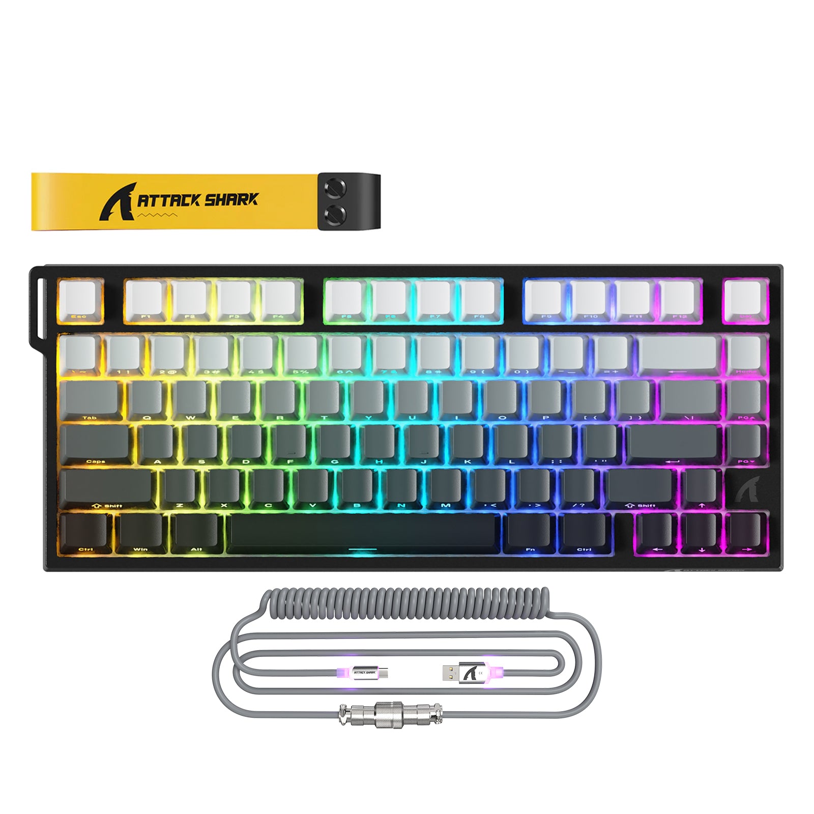 ATTACK SHARK R82 HE Wired 75% Gaming Keyboard with C01ULTRA LED Cable