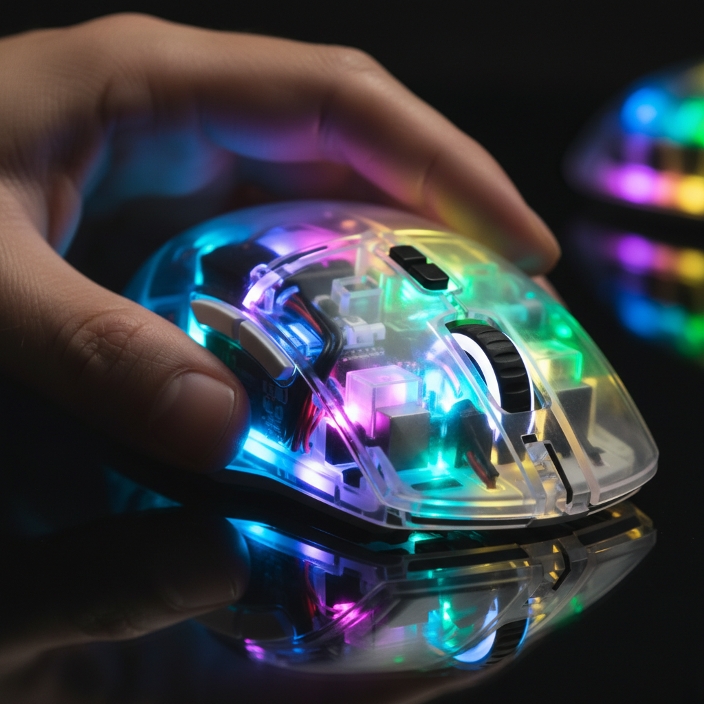 Shell Rgb Light Diffusion Physics: Clear Shells & RGB Glow