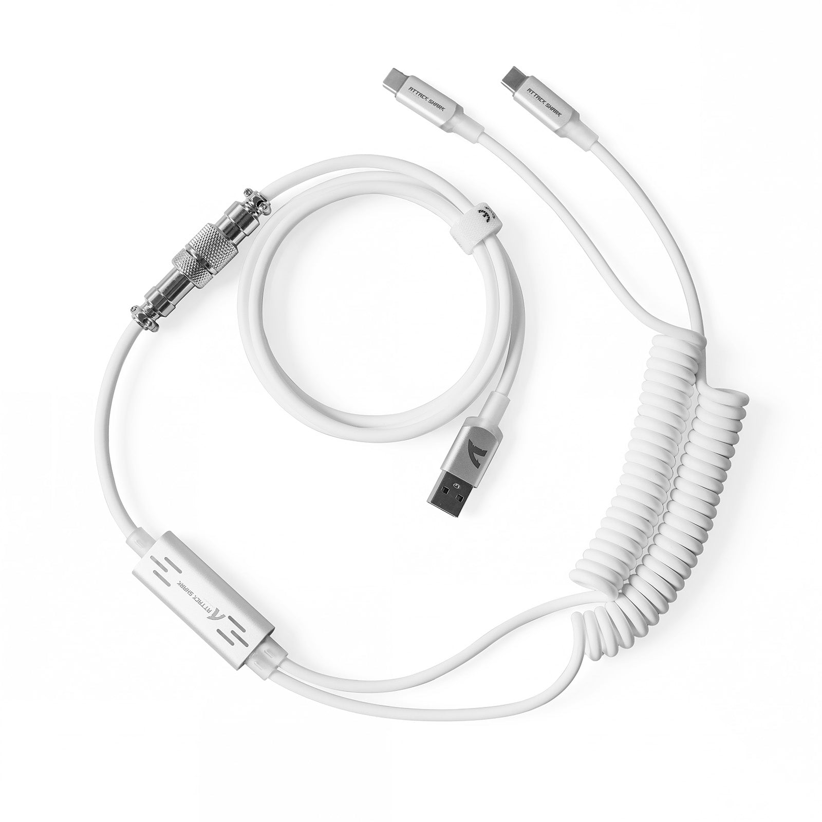 ATTACK SHARK C08 2-in-1 Custom Aviation Cable for 8kHz Magnetic Keyboards