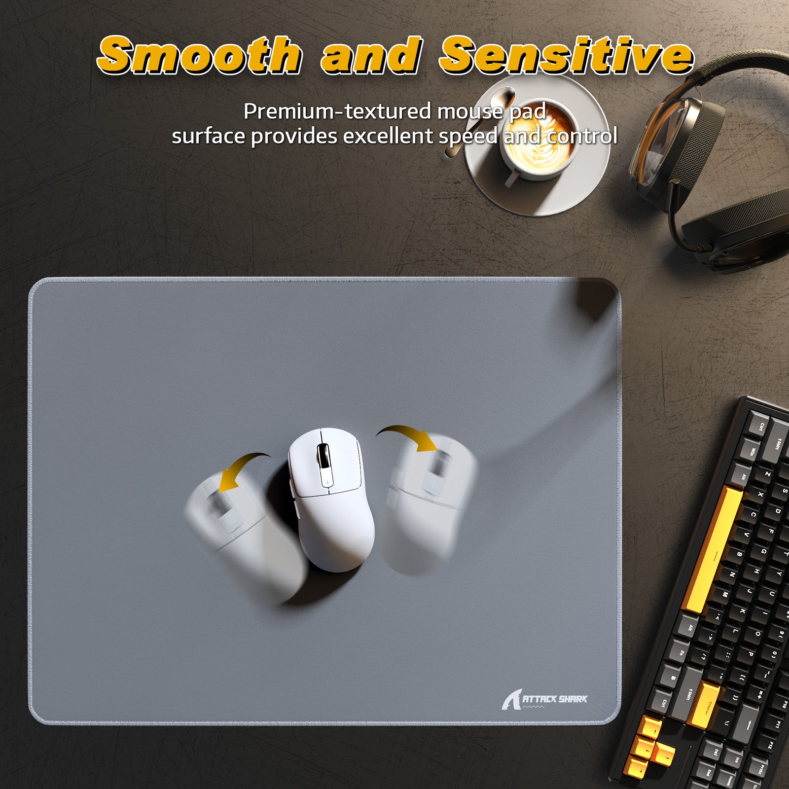 ATTACK SHARK CM02SE eSport Gaming Mousepad (410x310x4 MM)
