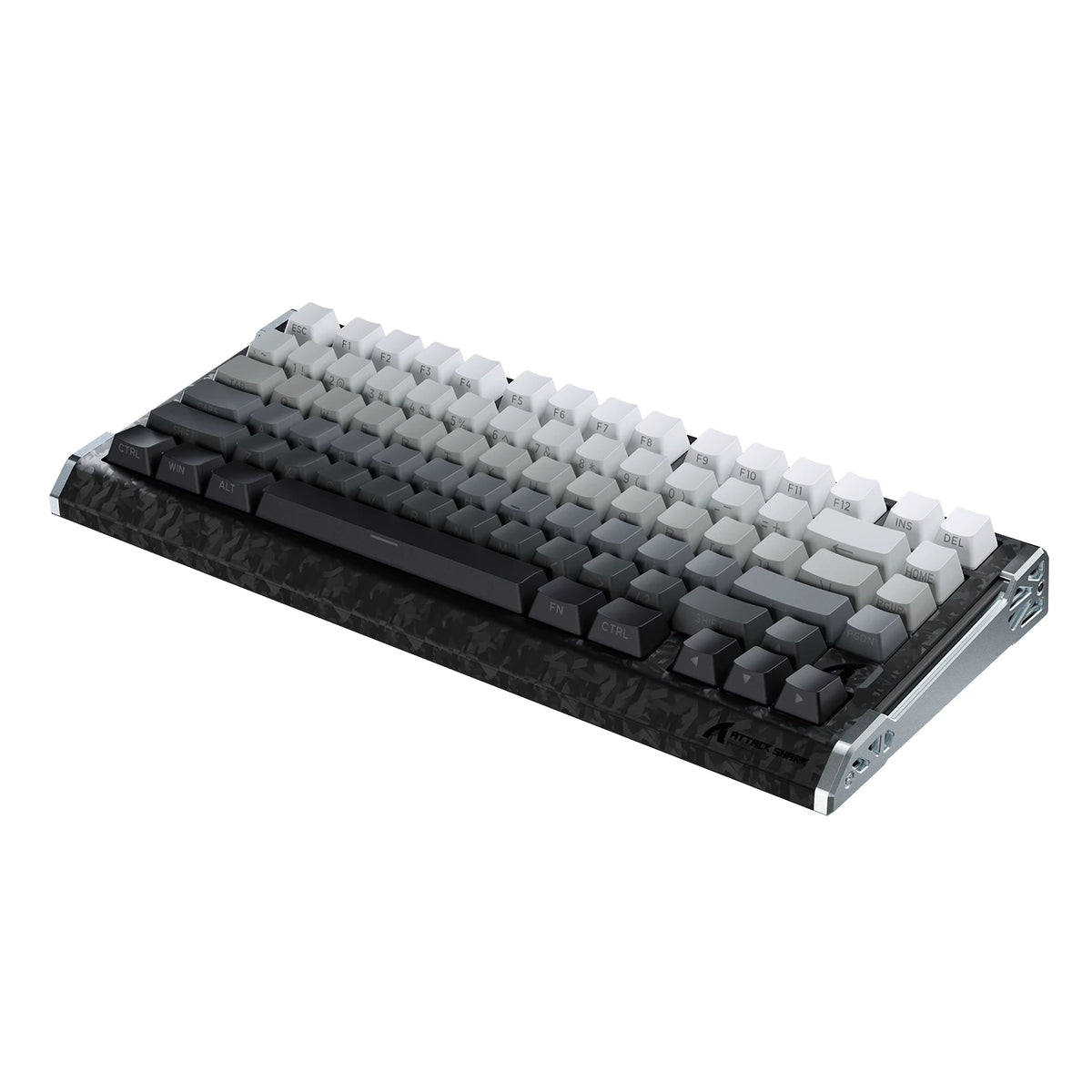 ATTACK SHARK R86 HE Carbon Fiber Wired Rapid Trigger Magnetic Switch Gaming Keyboard with C01 ULTRA RGB Coiled Cable