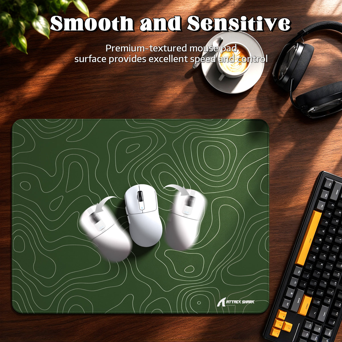 ATTACK SHARK CM02SE eSport Gaming Mousepad (405x305x4 MM)