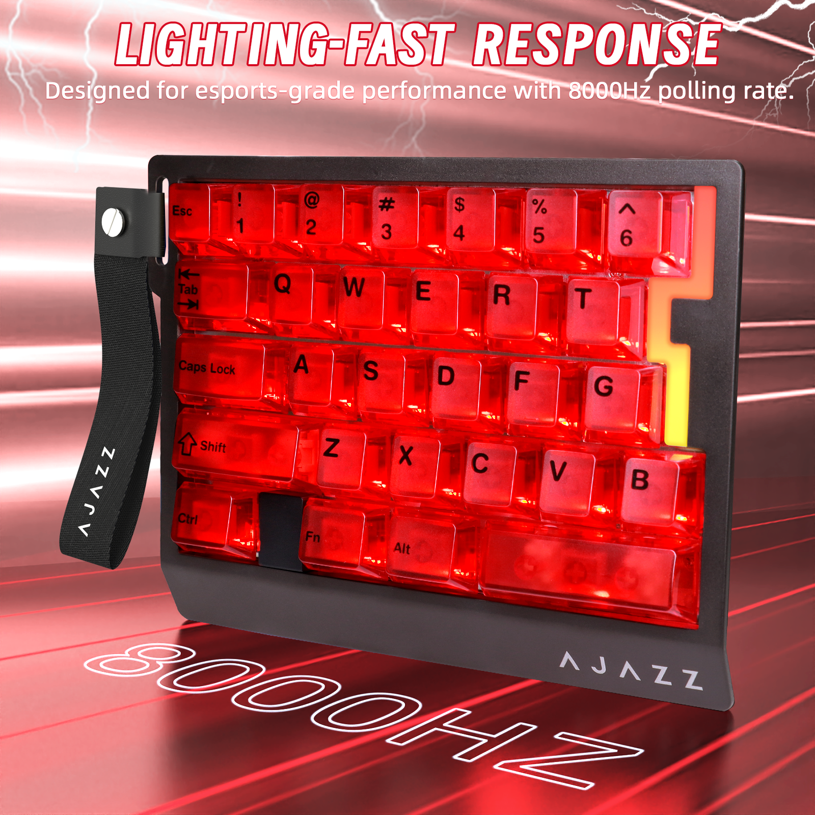 ATTACK SHARK X AJAZZ AK029 Wired One-Handed Gaming Keyboard