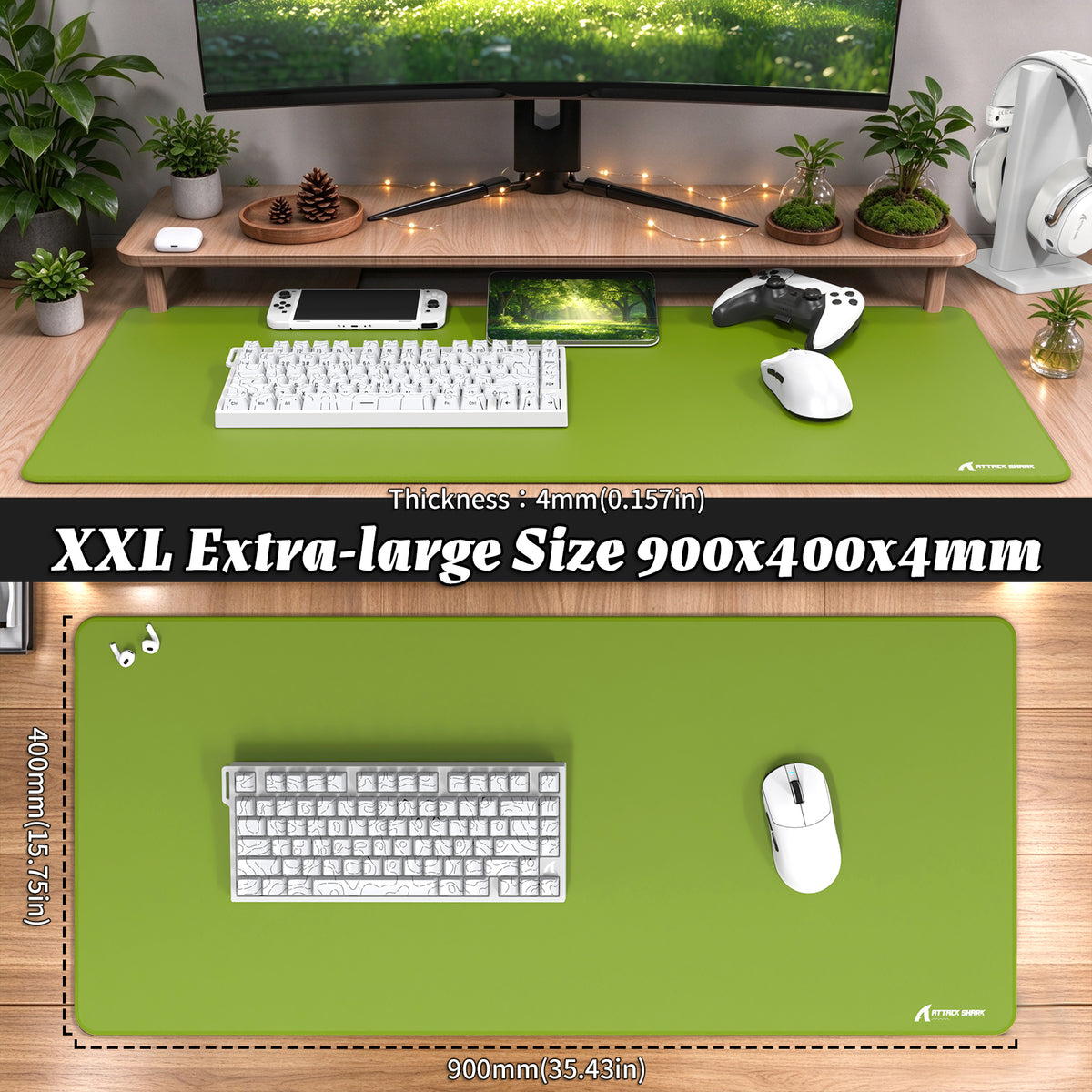 ATTACK SHARK CM02PRO eSport Gaming Mousepad (900x400x4 MM)