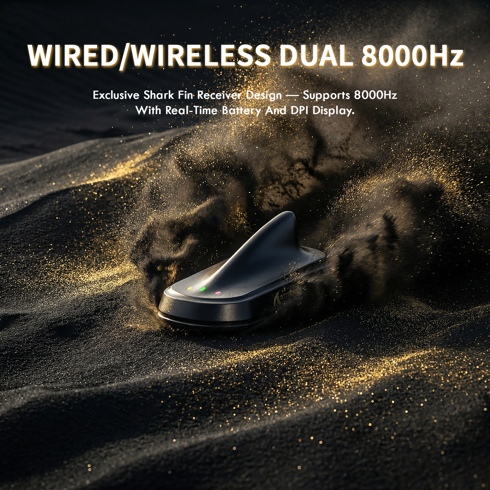 Attack Shark X11 Ultra 8000Hz wired and wireless receiver dock