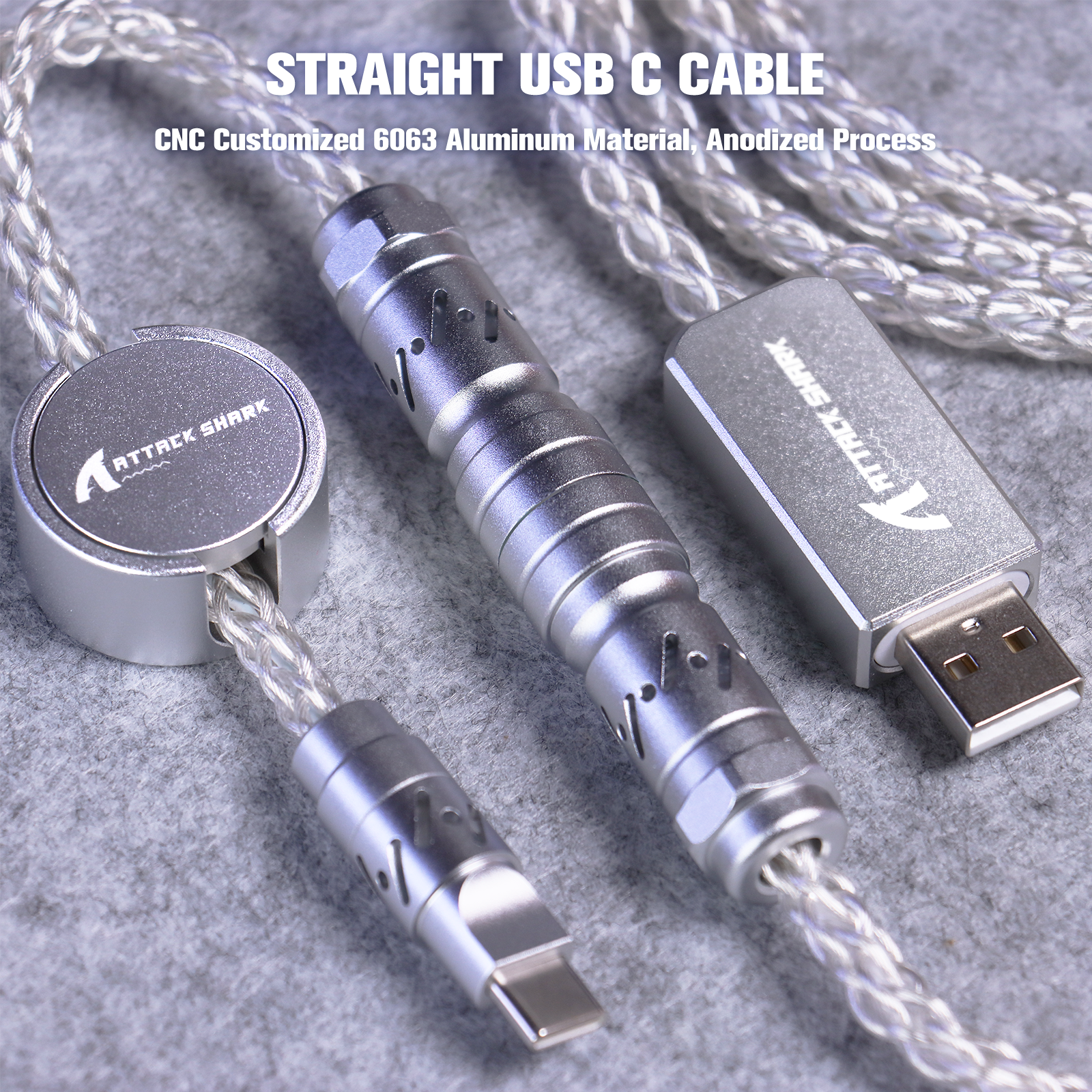 ATTACK SHARK C07 Custom Aviator Cable for 8KHz Magnetic Keyboard