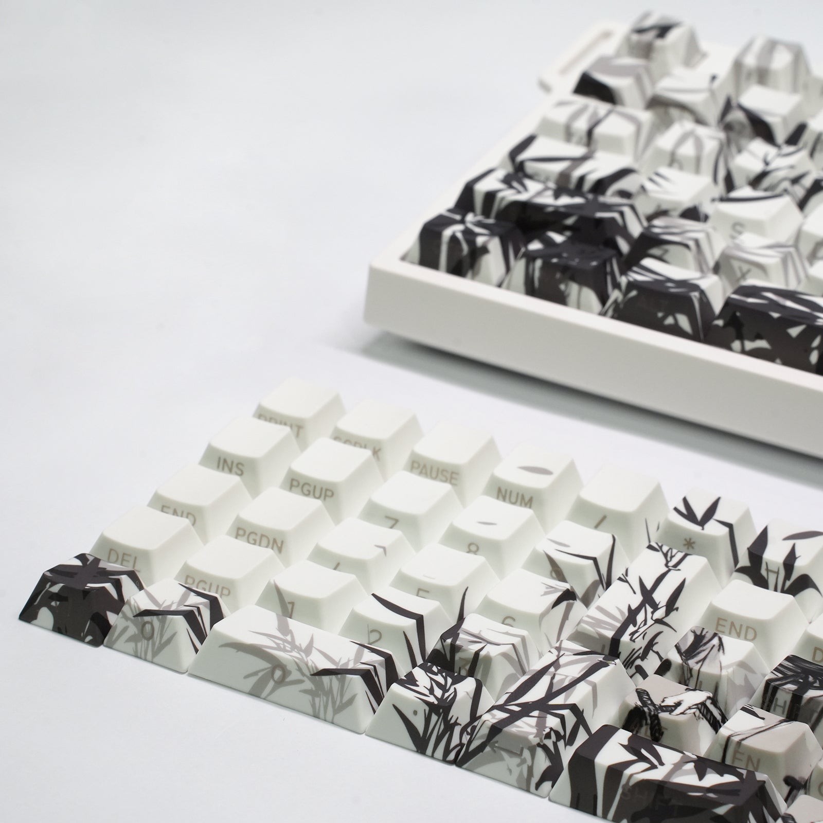 ATTACK SHARK SK02 129 Keys PBT Side-Printed Keycaps, ANSI/ISO, Knight-Errant