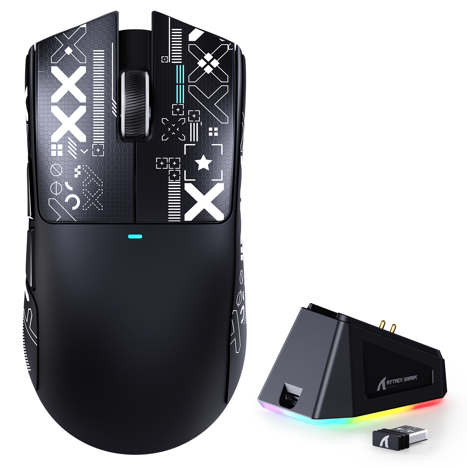 ATTACK SHARK X11 Wireless Gaming Mouse with Charging Dock