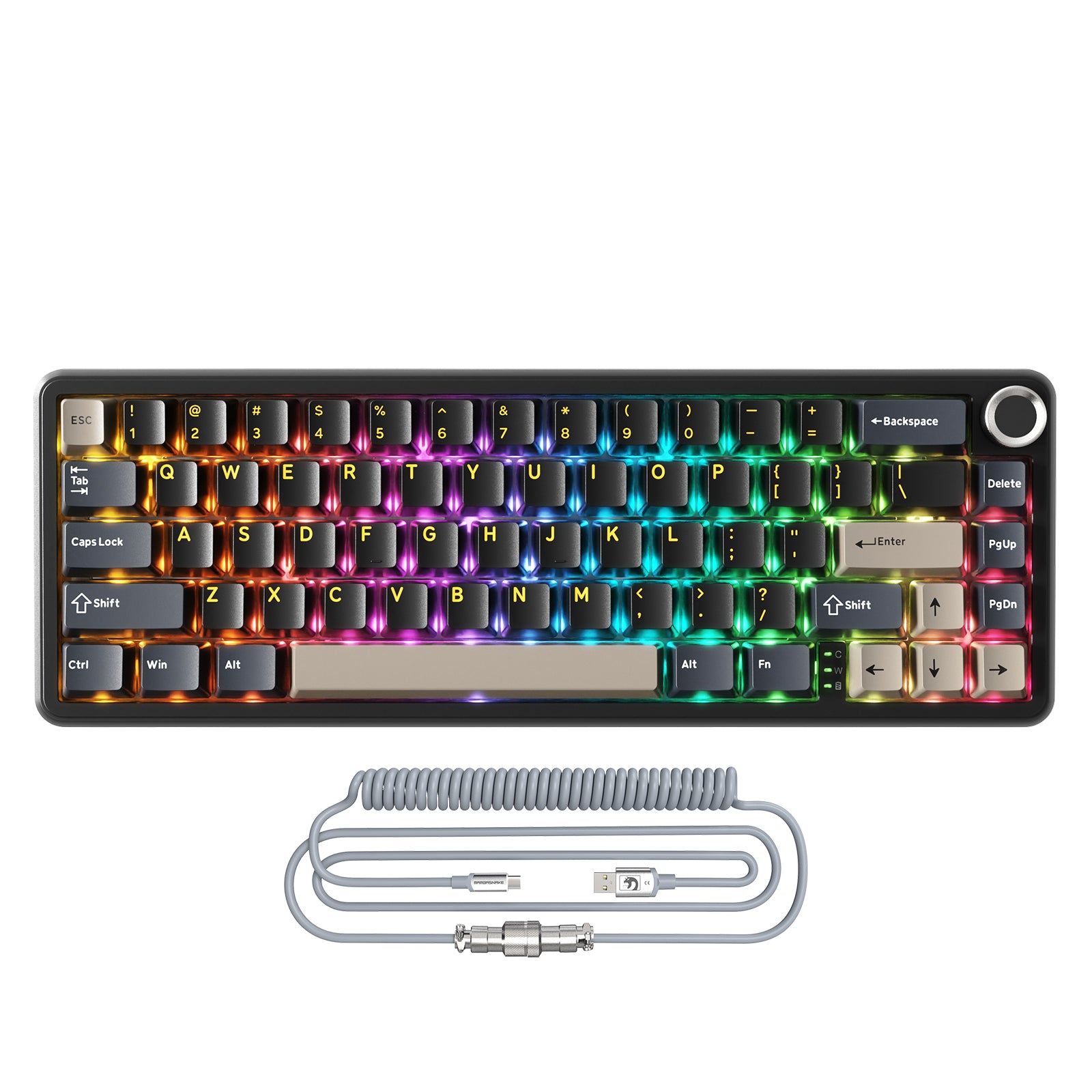 ATTACK SHARK X66 Wireless Mechanical Keyboard with 8K Coiled Cable