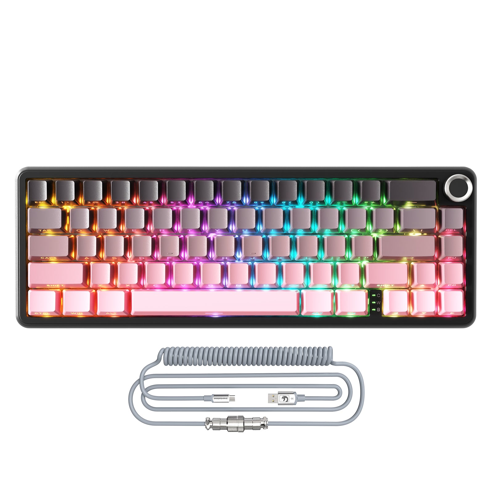 ATTACK SHARK X66 Wireless Mechanical Keyboard with 8K Coiled Cable